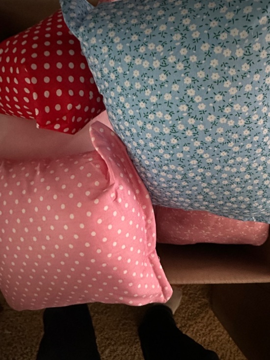 Handmade Other - 4 Medium Purse Pillows Polka Dot Purse Pillows